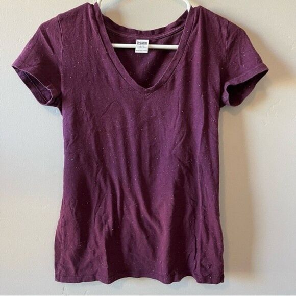 PINK Victoria’s Secret Short Sleeve Tee Shirt Size Small - Picture 1 of 4